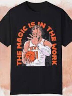 New York Knicks Jalen Brunson The Magic Is In The Work T-shirt